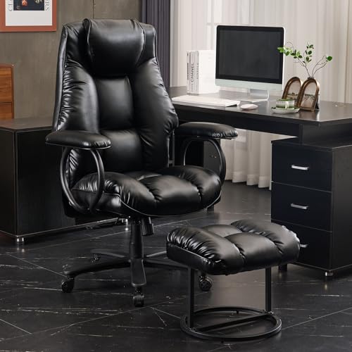 Dark Brown High Back Ergonomic PU Leather Office Chair D2528