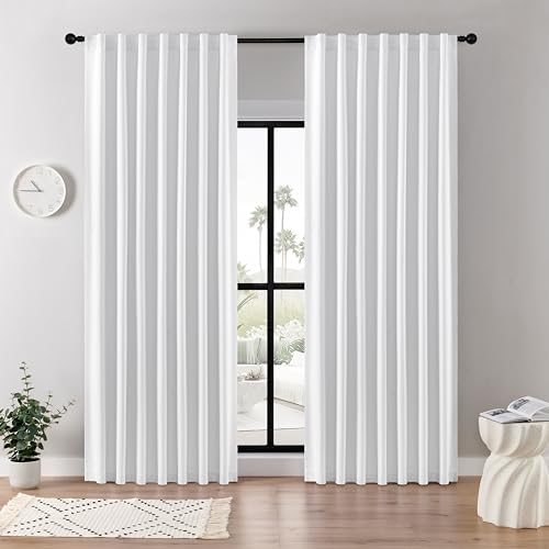 Light Grey Blackout Curtains 84 inches long U7530