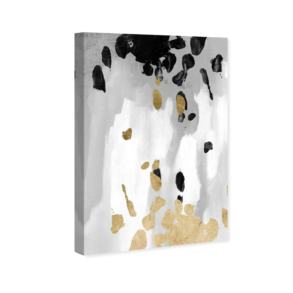 Gold and Noir Canvas Art F823
