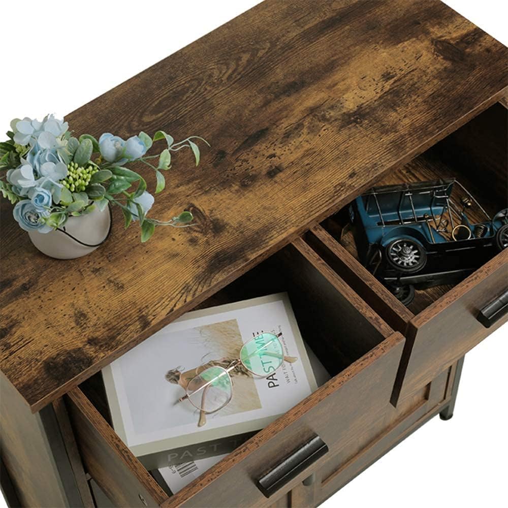 Industrial Storage Cabinet with 2 Drawers and Doors K560