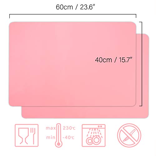 3PCS Silicone Sheet Dark Grey 15.7x11.8 inches D661