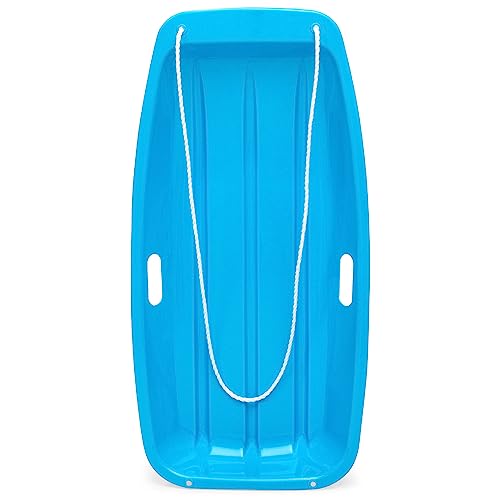 35in Kids Plastic Snow Sled with Pull Rope N36554