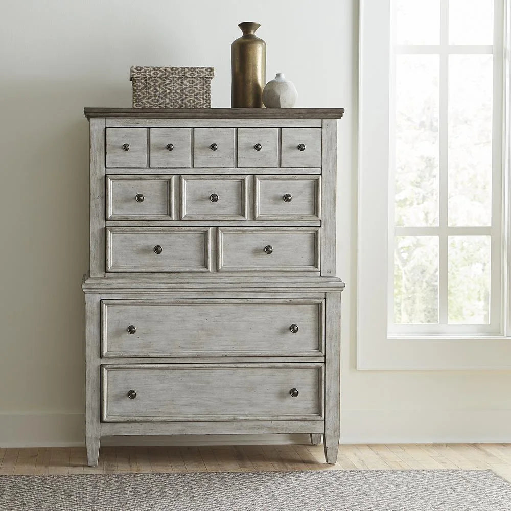 White 5 Drawer Chest I7121