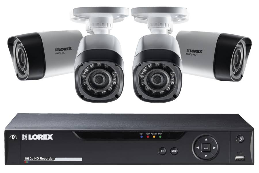 8 Channel 4 Cameras Weatherproof DVR Surveillance Security System X30602