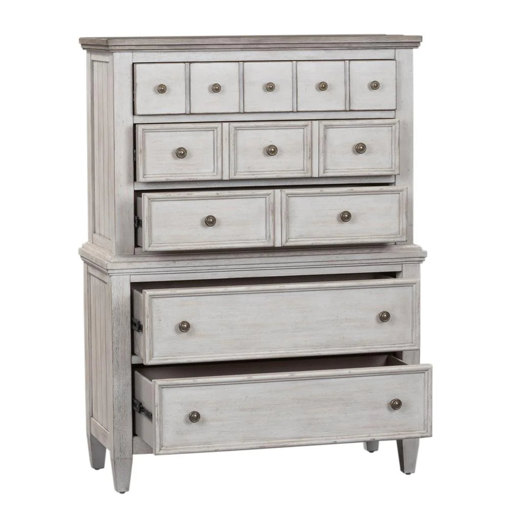 White 5 Drawer Chest I7121