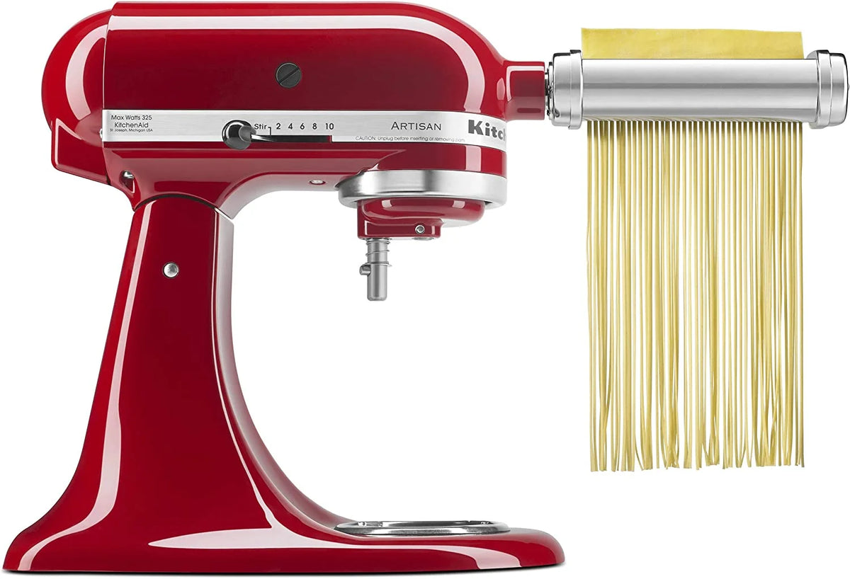 White Pasta Press Attachment with 6 Interchangeable Pasta Plates I2103
