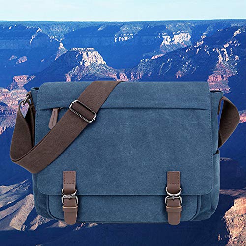 Canvas Messenger Bag for 15.6 Inch Laptop V84821