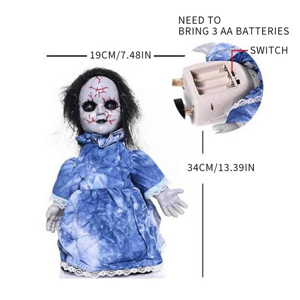Scary Walking Ghost Doll with Light Up Eye Q3674