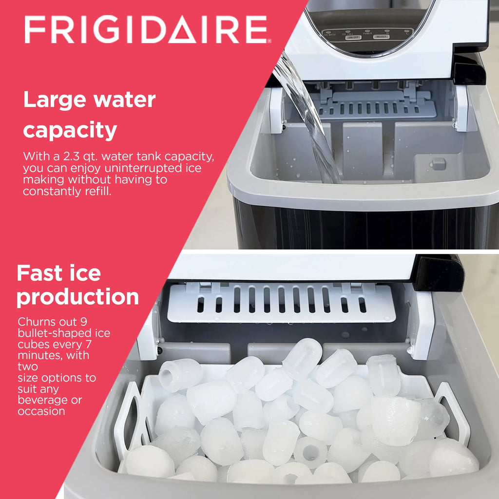 Countertop Ice Maker Black Stainless Steel V1057