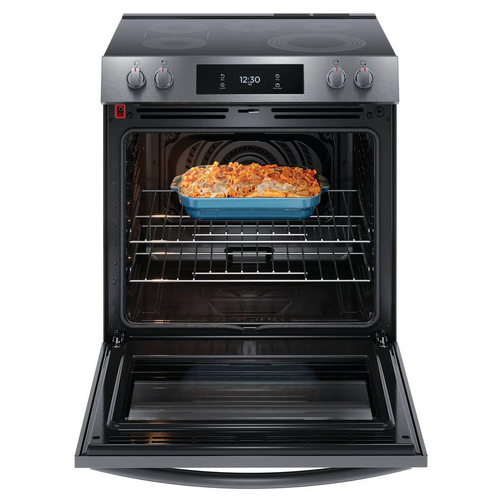 30 In 6.2 Cu Ft Electric Convection 5-Burner Range with Air Fry J73451