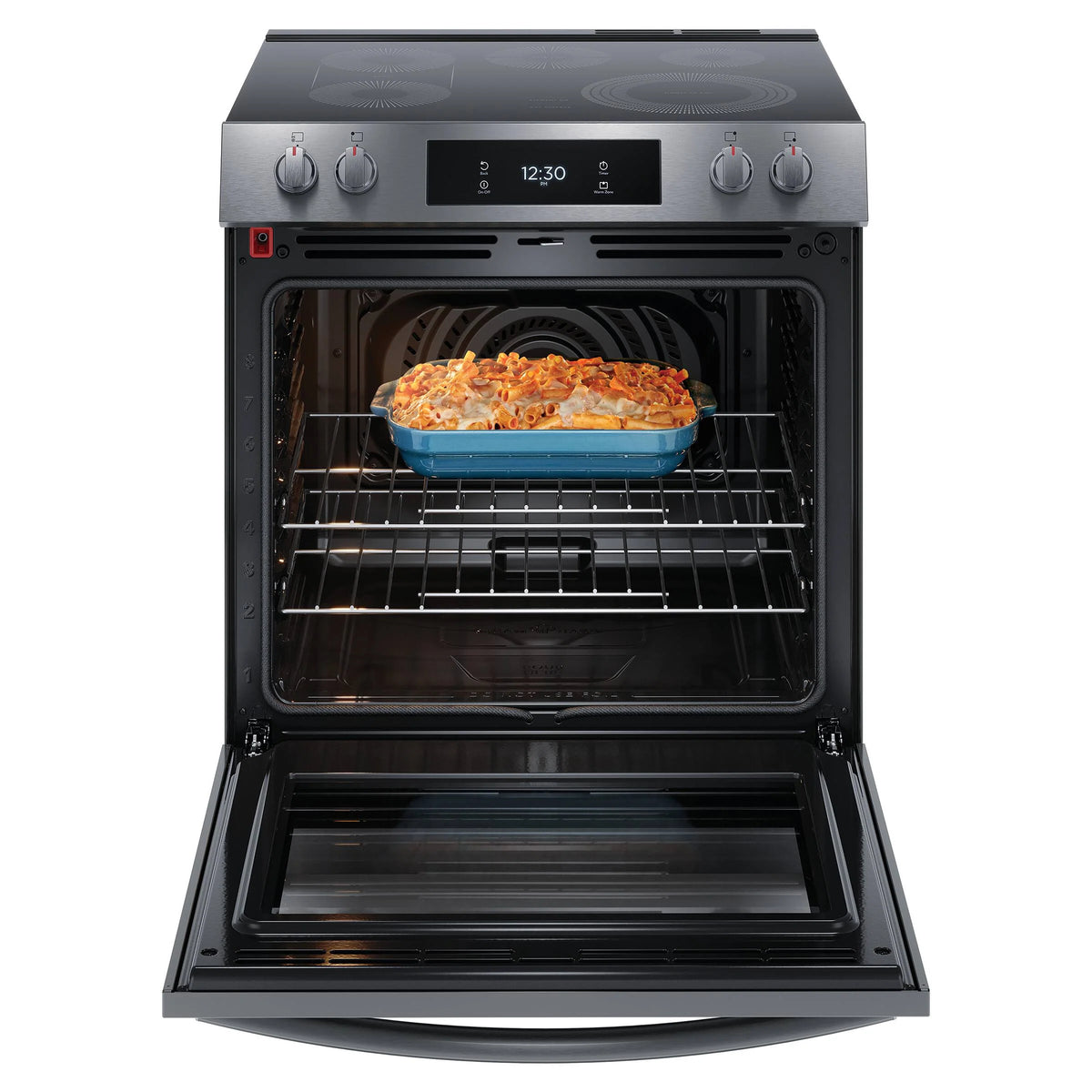 30 In 6.2 Cu Ft Electric Convection 5-Burner Range with Air Fry J73451