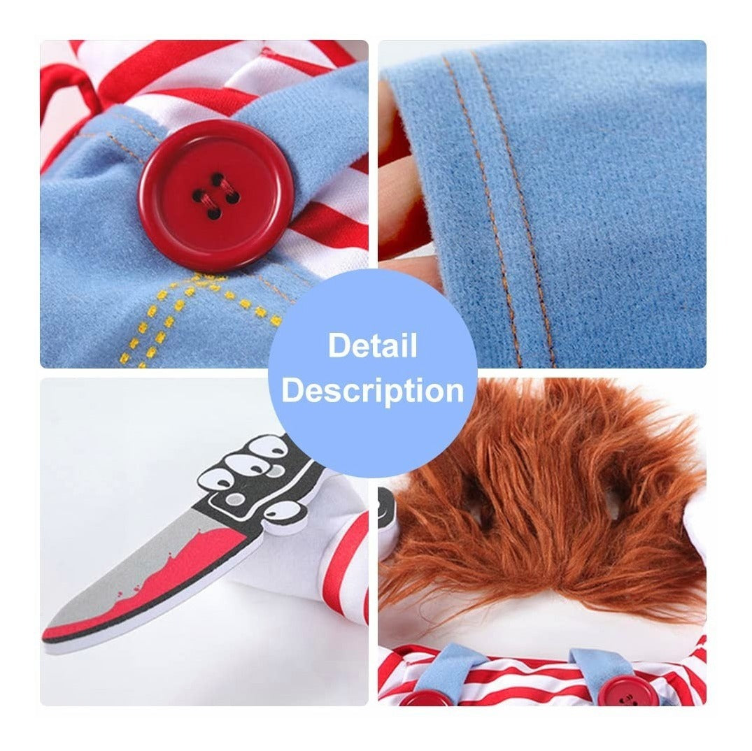 Dog Scary Transformation Costume with Wig D772