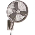15 in. Indoor/Outdoor Brushed Nickel Wall Mount Fan U519