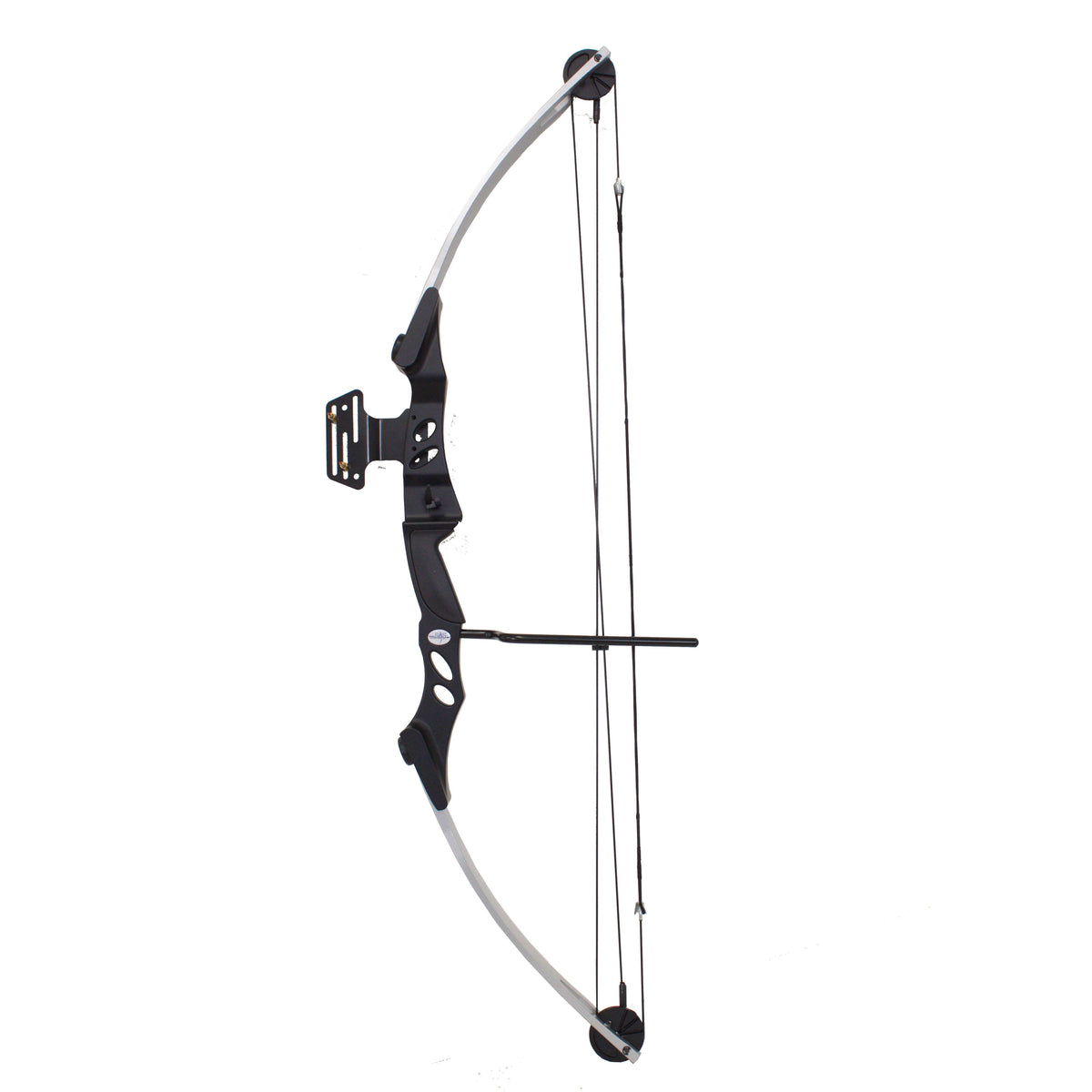Black Compound Bow with 5-Spot Paper Target A952298
