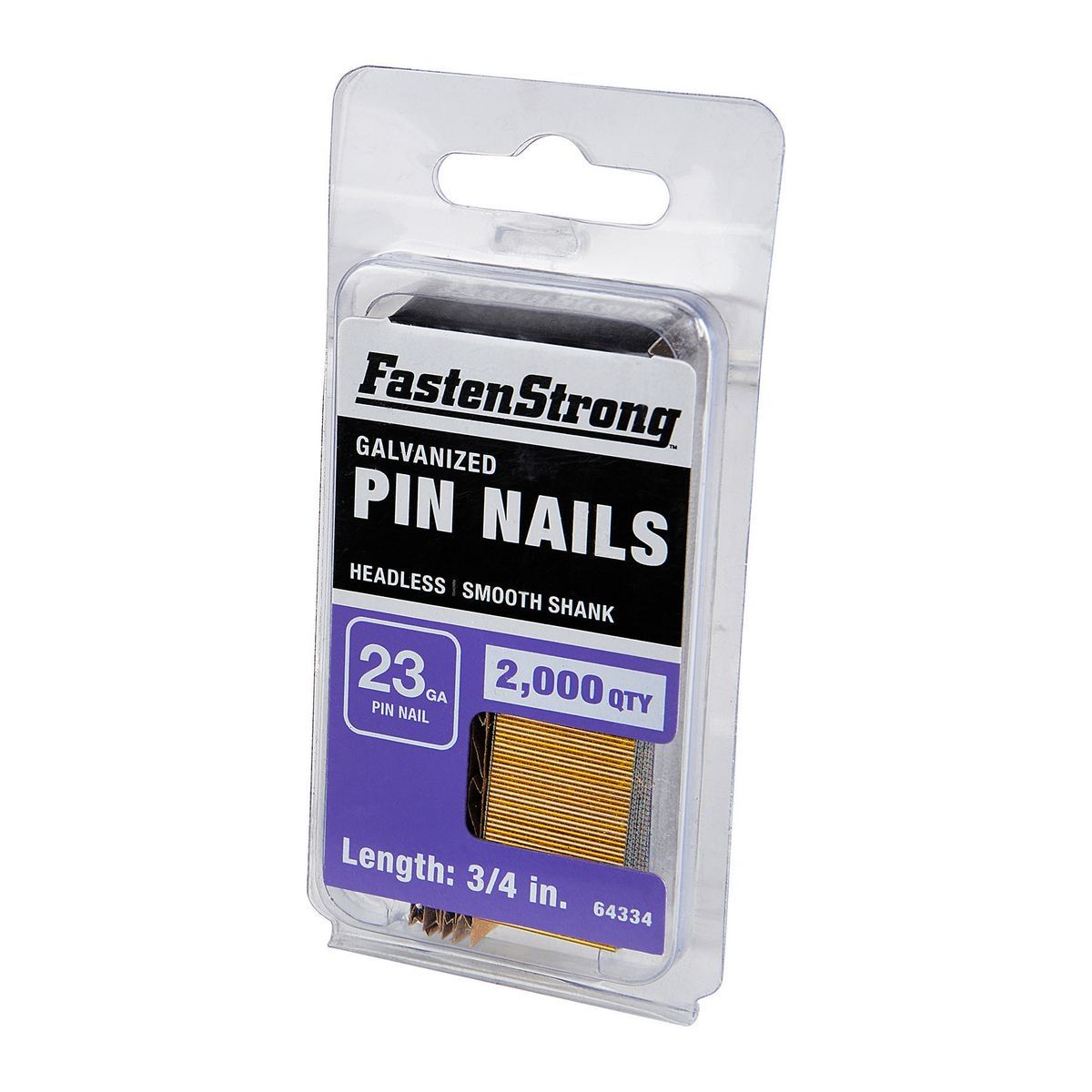 3/4 in. 23 GA Galvanized Pin Nails, 2000 Piece G632