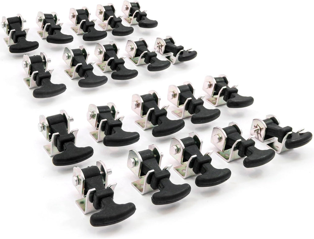 20 Piece Stainless Steel T Handle Latch Catch Hold-Down 2.5 Inch Draw Hardware Replacement L122