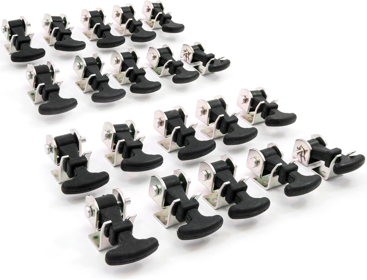 20 Piece Stainless Steel T Handle Latch Catch Hold-Down 2.5 Inch Draw Hardware Replacement L122
