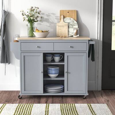 Solid Wood Kitchen Cart D88280