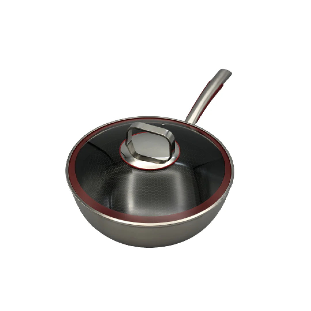 26cm Hybrid Wok with Glass Lid Z582