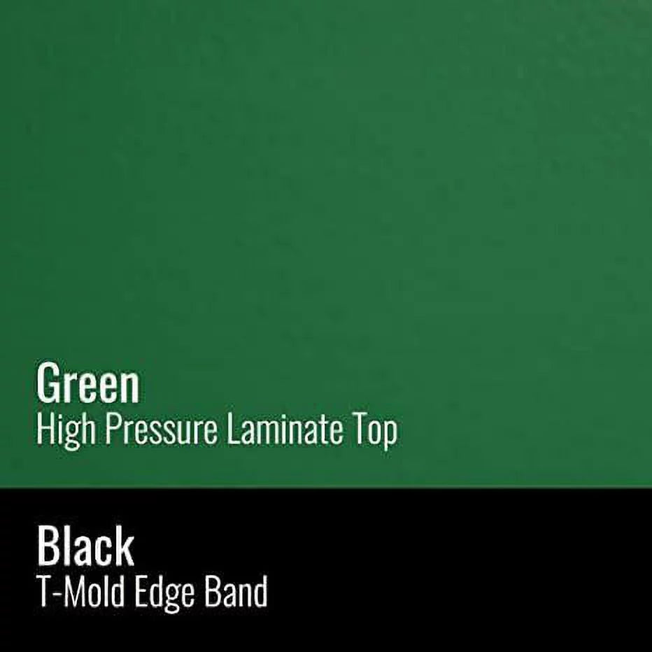 42x42" Green Black Desk W77441