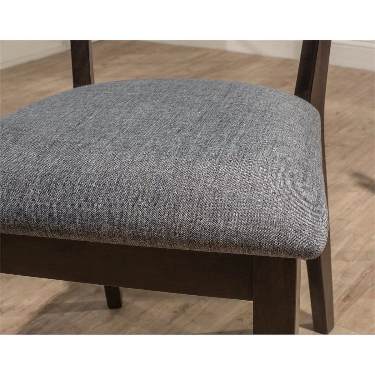 Gray Wood Rectangle Dining Table Metal Base A1130