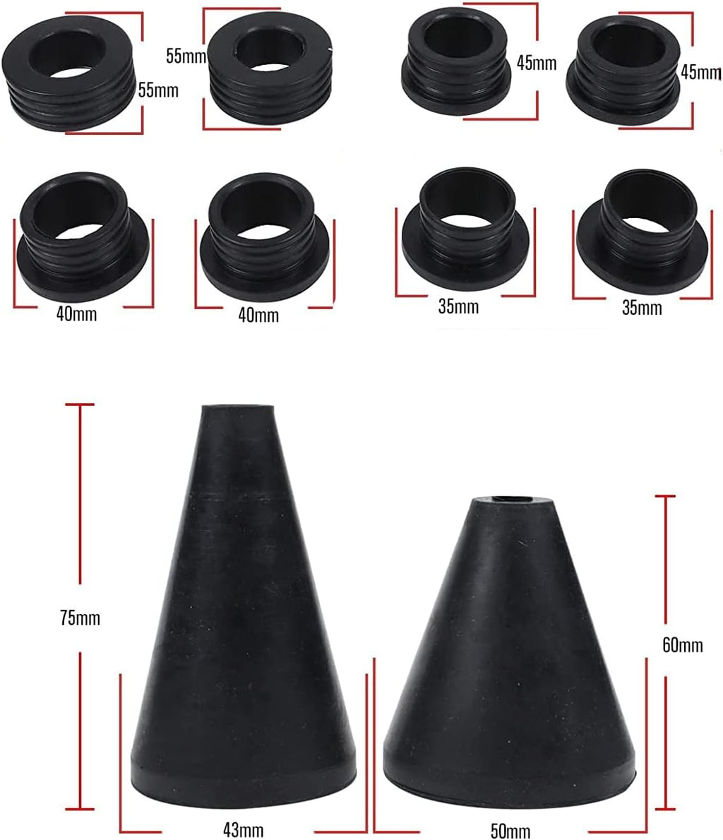 Coolant Vacuum Refill Kit with 8 Rubber Sleeves & 2 Adapter Cone Plug Z347394