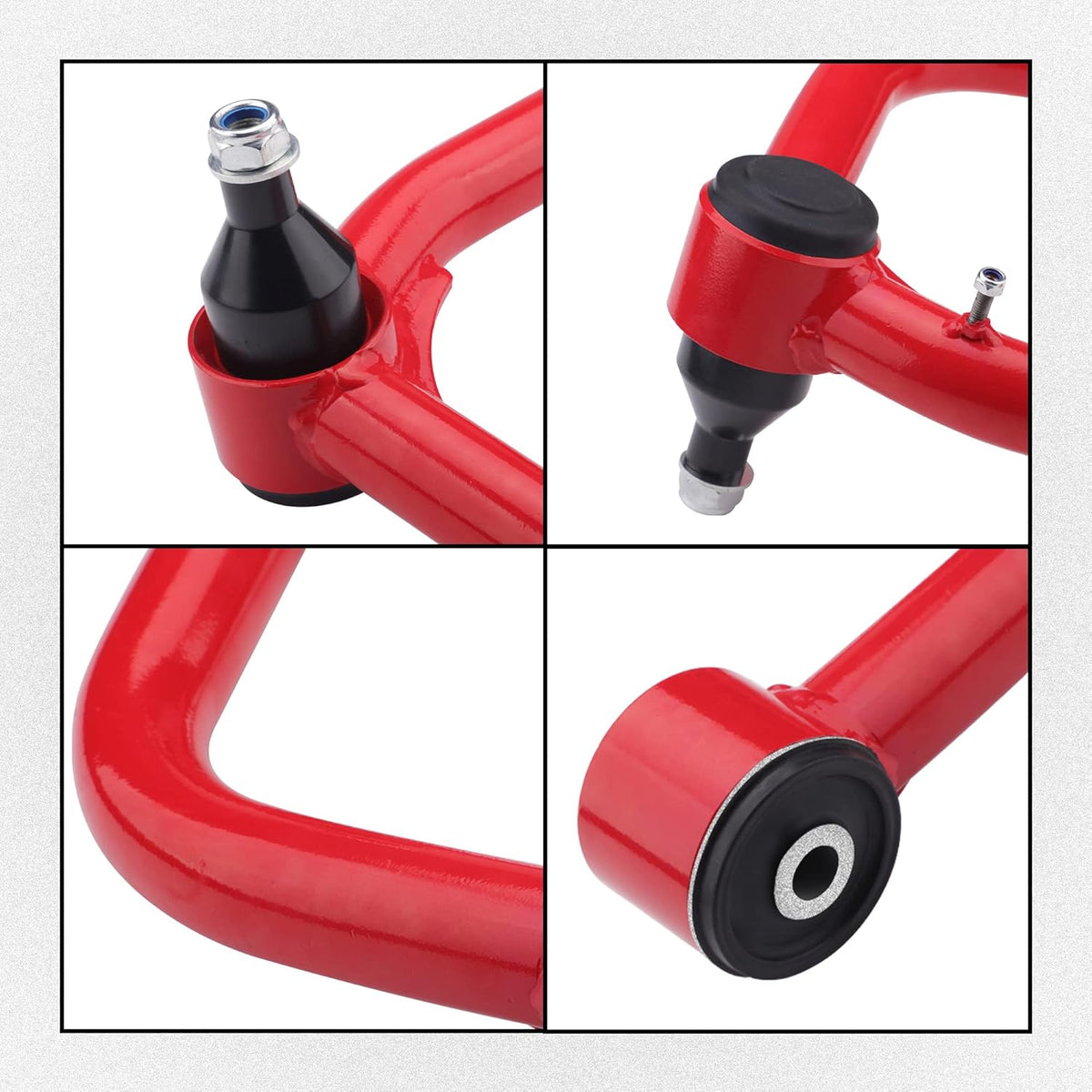 Front Upper Control Arms for 2005-2022 Tacoma, 2-4" Lift, Adjustable (Red) O151749