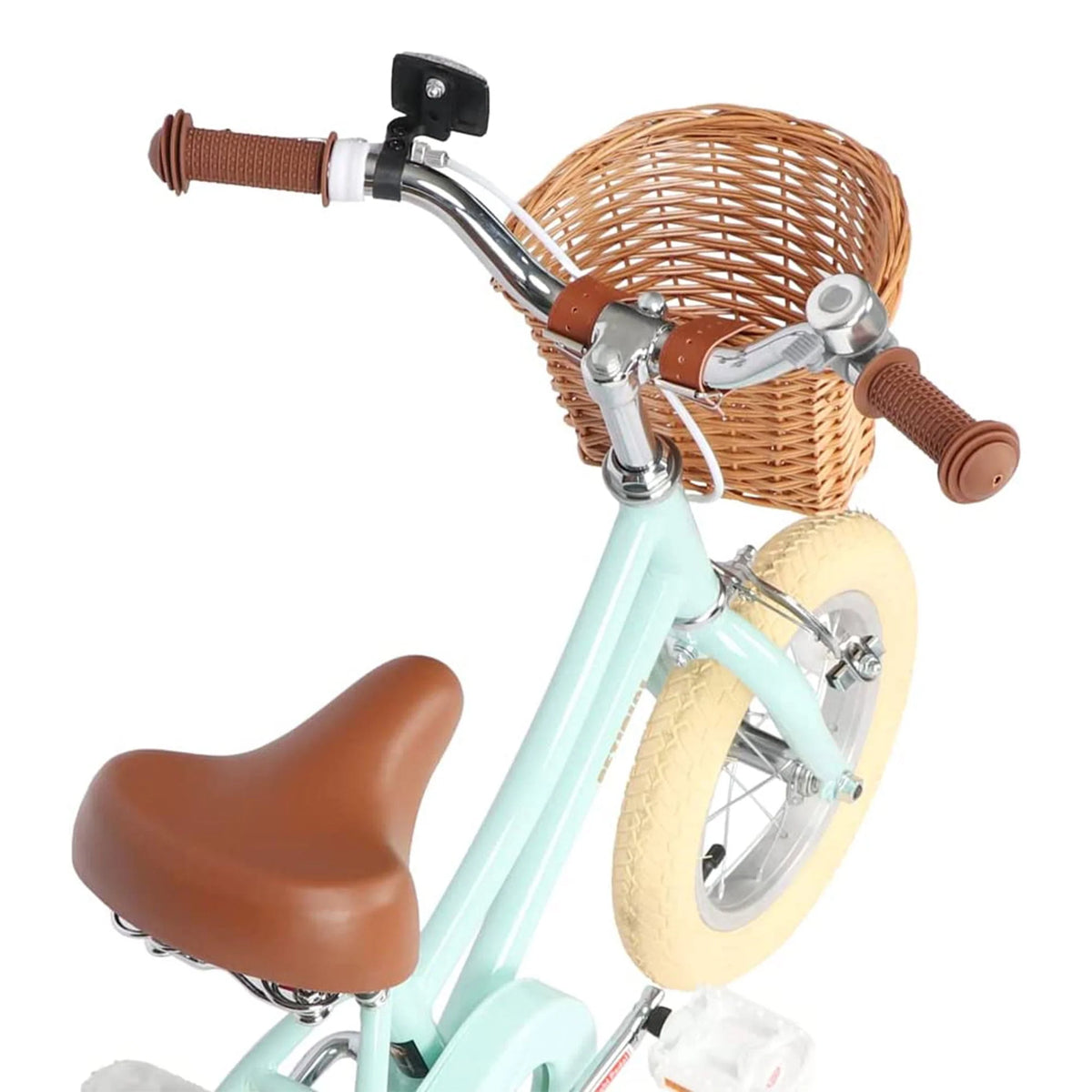 14 Inch Child Bicycle with Basket, Bell, and Training Wheels Z839585