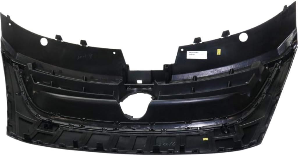 Primed Black Plastic Grille Assembly with Chrome Molding and Distance Sensor Hole Y46290