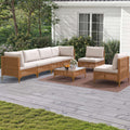 7-Piece PE Wicker Outdoor Sectional Sofa Set with Coffee Table Y167
