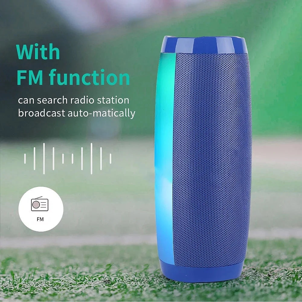 Waterproof Bluetooth 5.0 Portable Speaker with 7 LED Lights T770