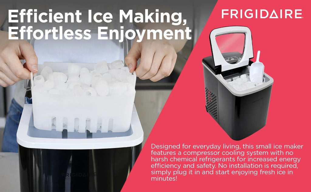 Countertop Ice Maker Black Stainless Steel V1057