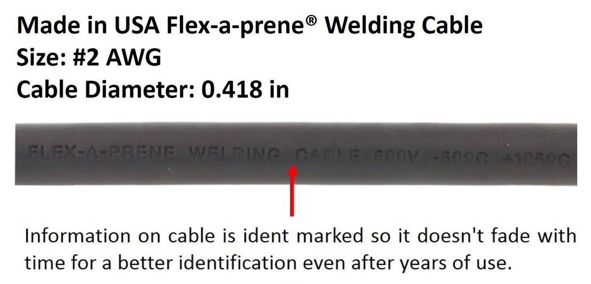 200 Amp Welding Ground Clamp Lead Assembly with Dinse Connector and #2 AWG Cable (75 Feet) V299