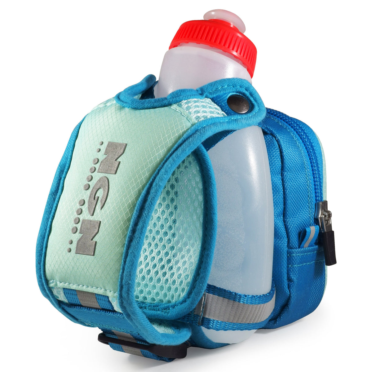 10 oz Handheld Water Bottle with Zippered Pocket M3615