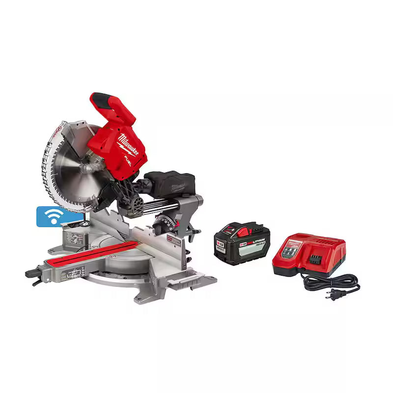 18V Lithium-Ion Brushless Cordless 12 in. Dual Bevel Sliding Compound Miter Saw Kit U61720