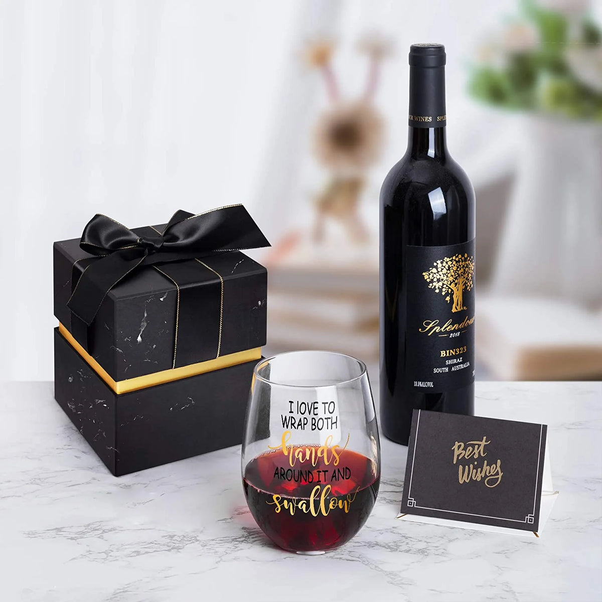 Funny Stemless Wine Glass G375