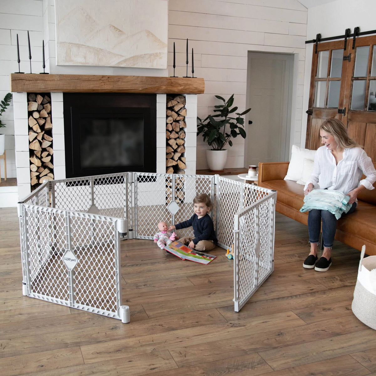 Gray Plastic Baby Play Yard F684414