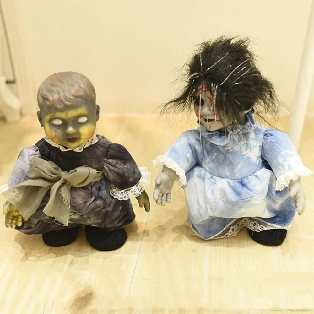 Scary Walking Ghost Doll with Light Up Eye Q3674