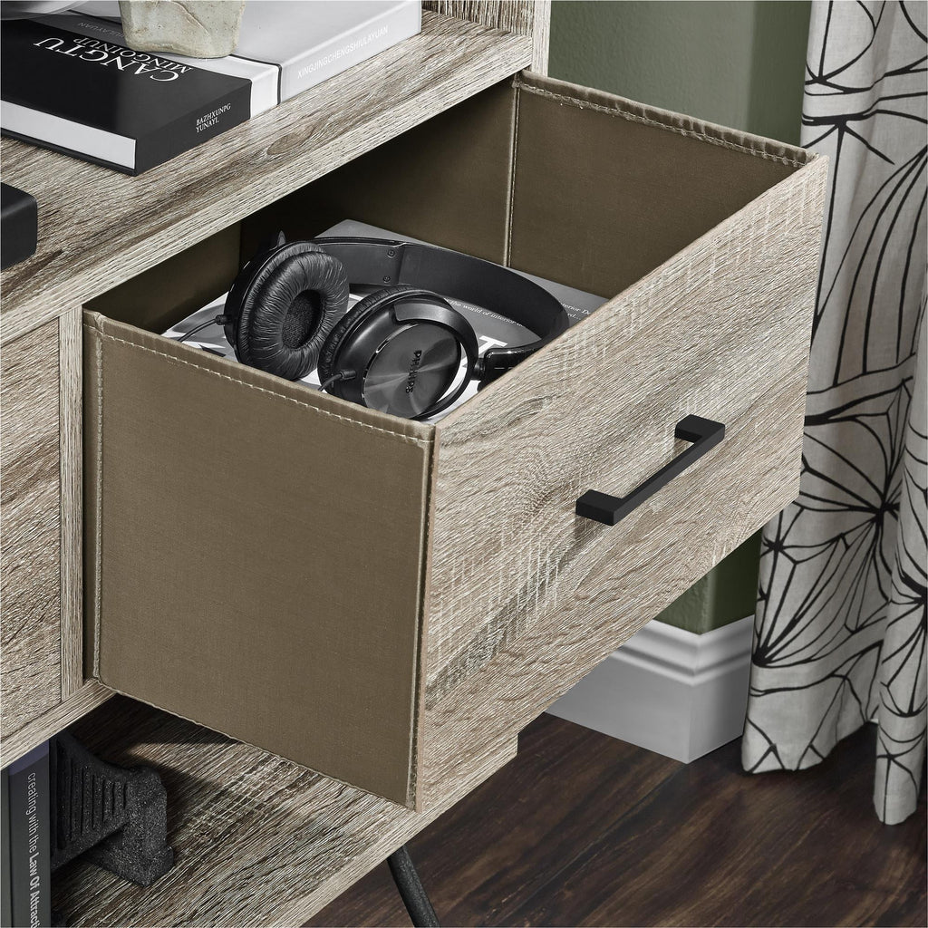 Sonoma Oak Bookcase with Bins I553