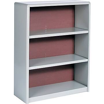 Gray 3-Shelf Bookcase E48133
