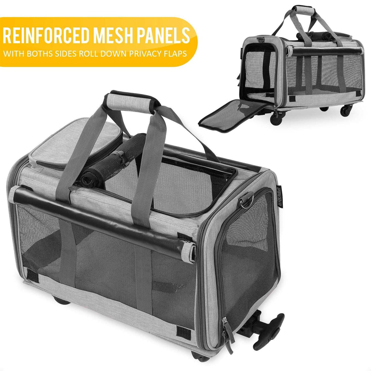 Pet Carrier with Detachable Wheels G5918