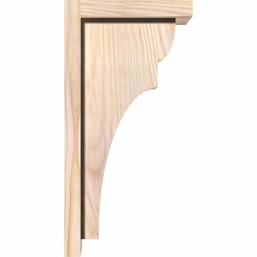 Yorktown Smooth Corbel with Backplate, Douglas Fir U9607