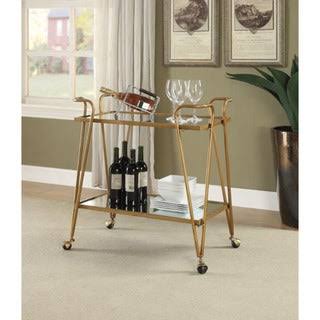 Silver Mid-Century Bar Cart U8628