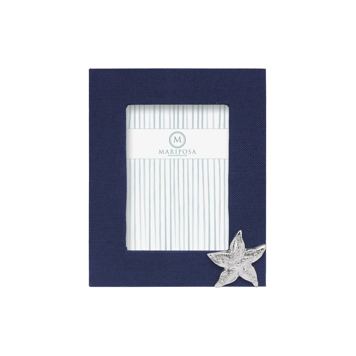 Navy Blue Linen 5x7 Frame Q848