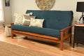 Blue Suede Fabric Futon Mattress J187