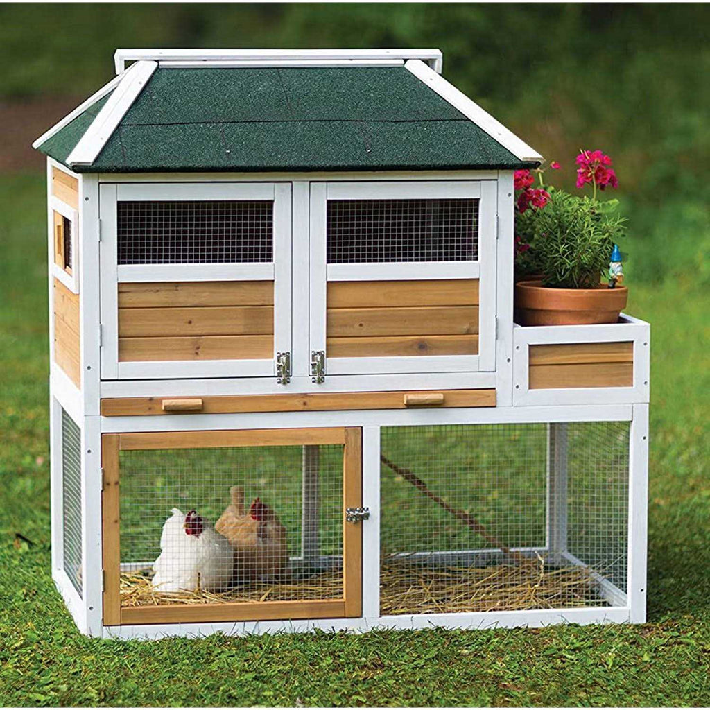 Chicken Coop with Herb Planter K531