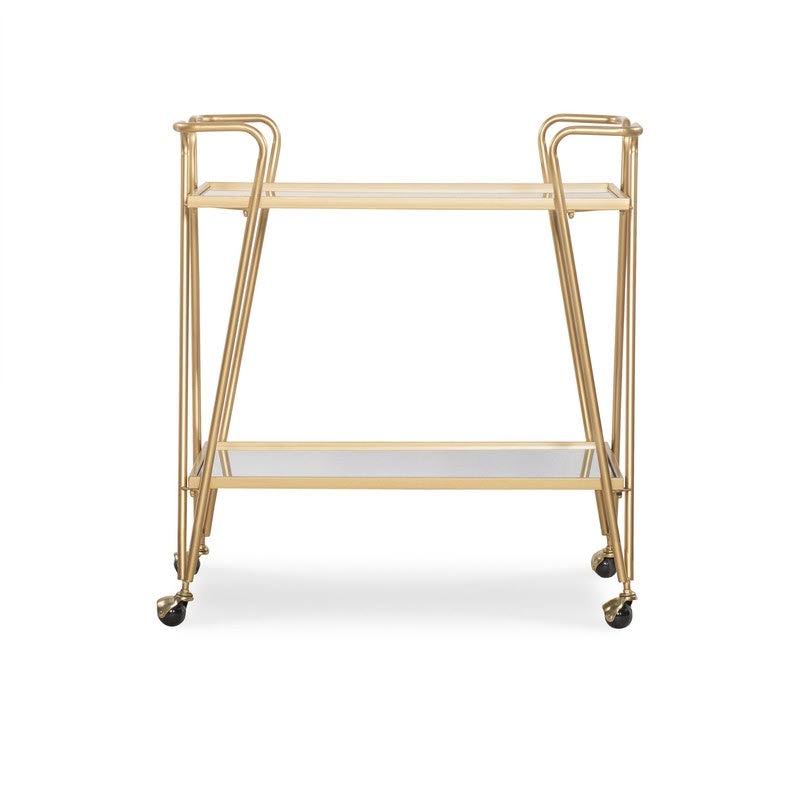 Silver Mid-Century Bar Cart U8628