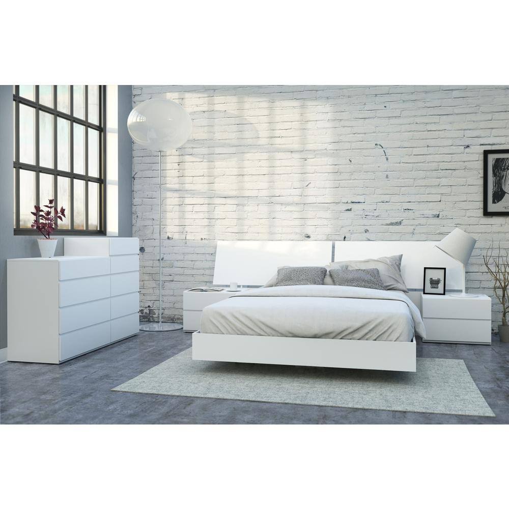 White Five Drawer Chest W783