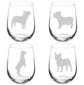 Set of 4 Stemless Wine Glass Goblet J38523