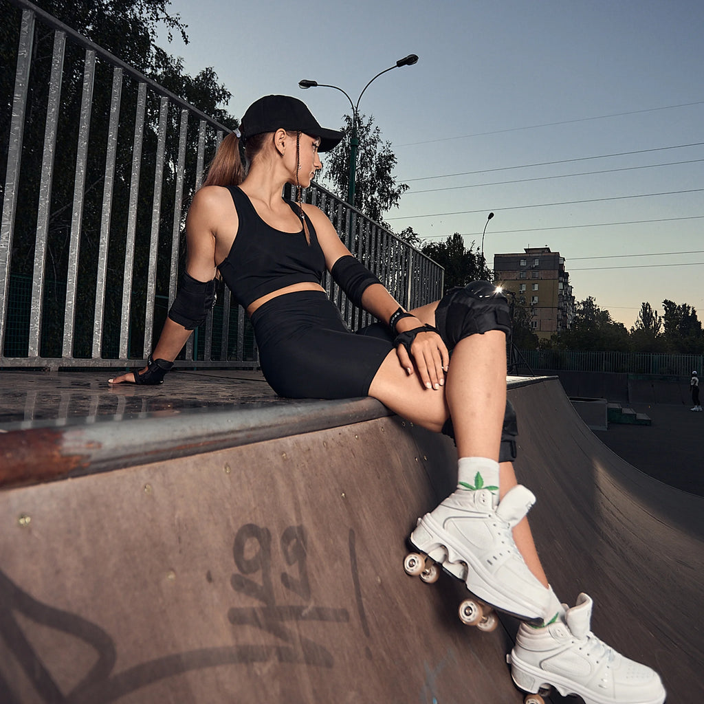 Roller Skate Shoes 2-in-1 Invisible Roller Skates Q18199